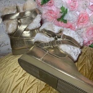 G by Guess gold boots